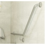 Care Accessible 40° Left-Hand Grab Rail, 900 X 700mm